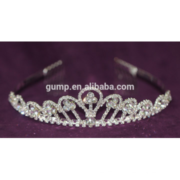 Custom Headwear nupcial Crystal Tiara brilhante Rhinestone Crowns